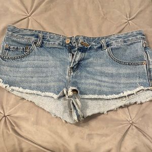 BDG jean shorts low rise